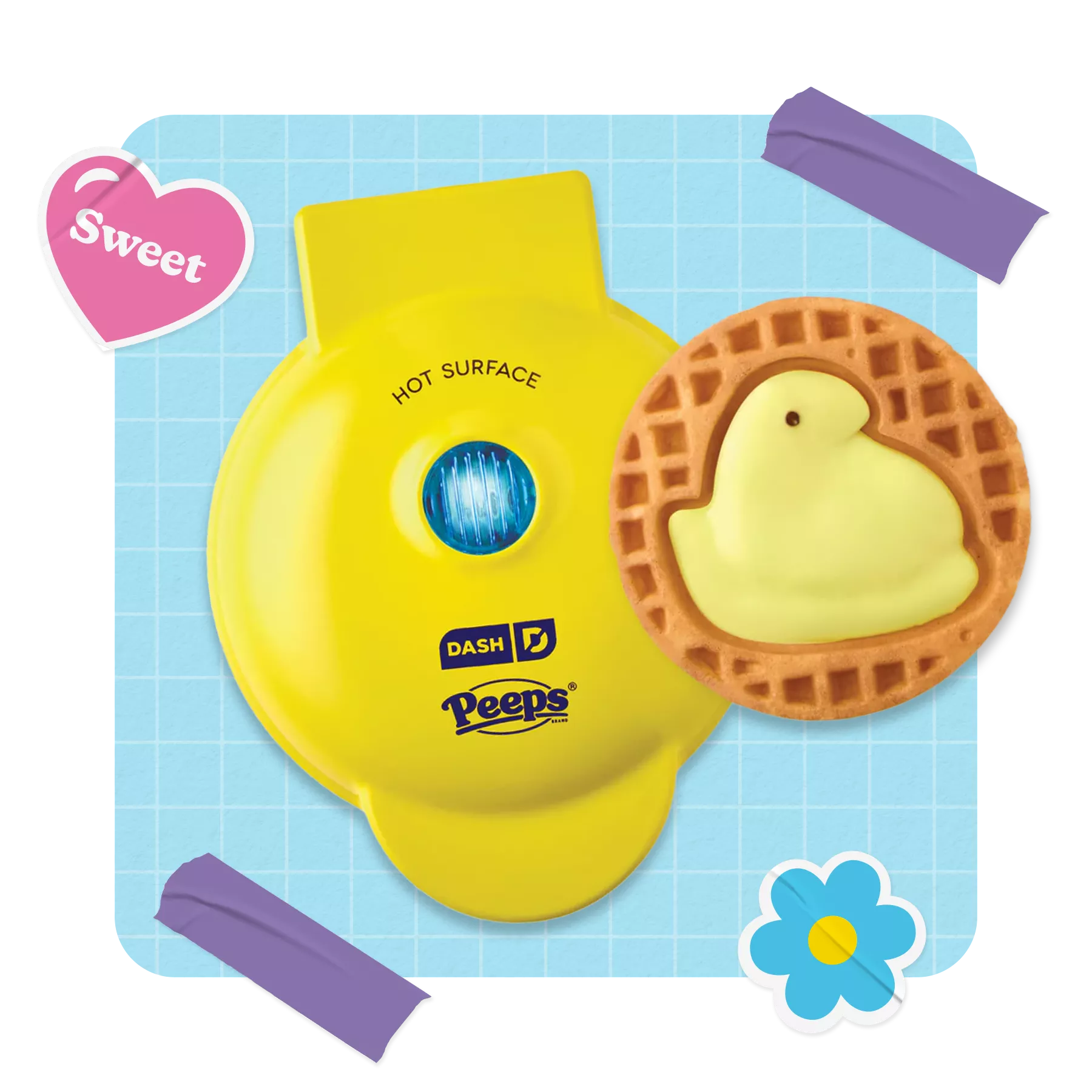 PEEPS<sup>®</sup> DASH<sup>™</sup> Mini Waffle Maker 