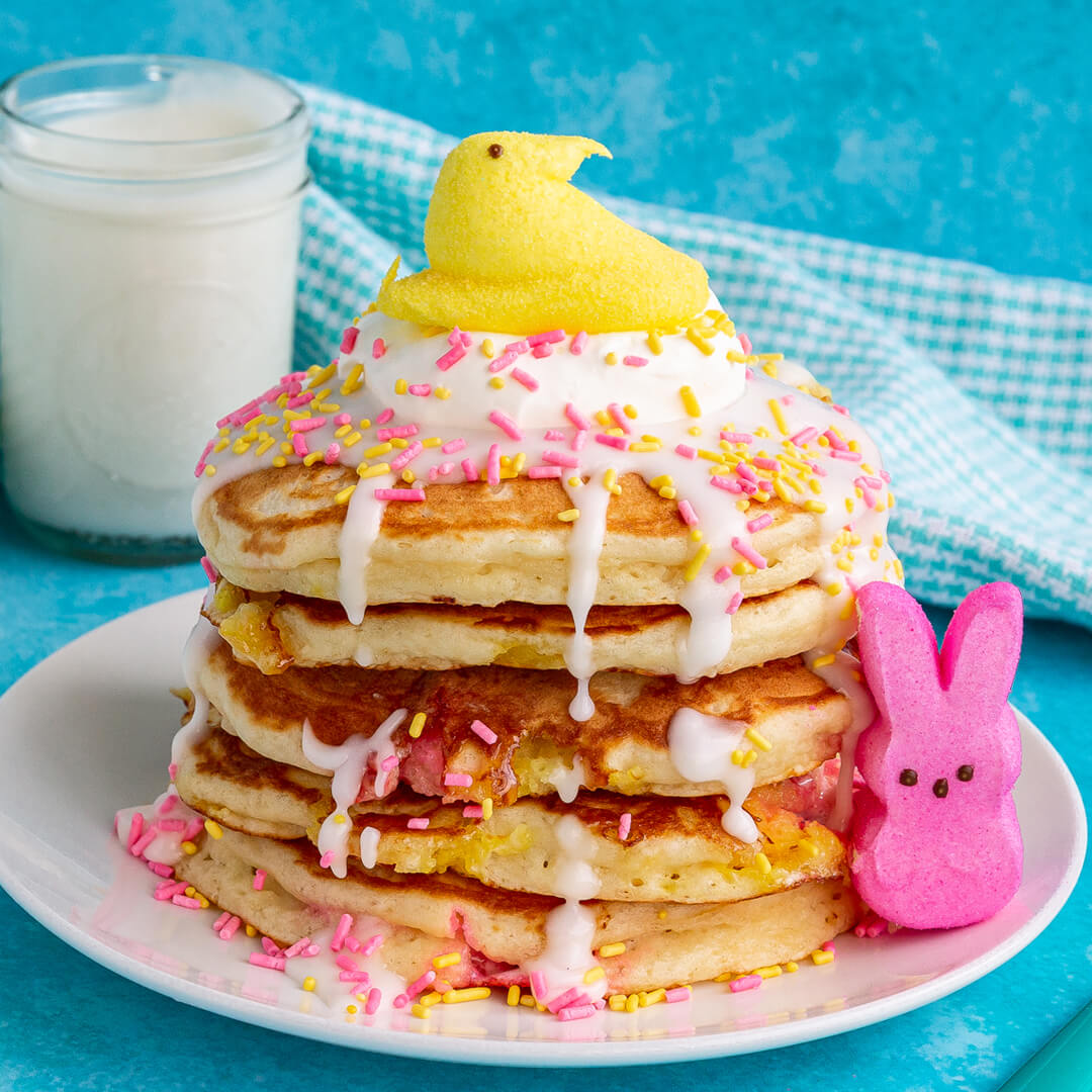 PEEPS® Marshmallow Buttermilk Pancakes Recipe | Peeps