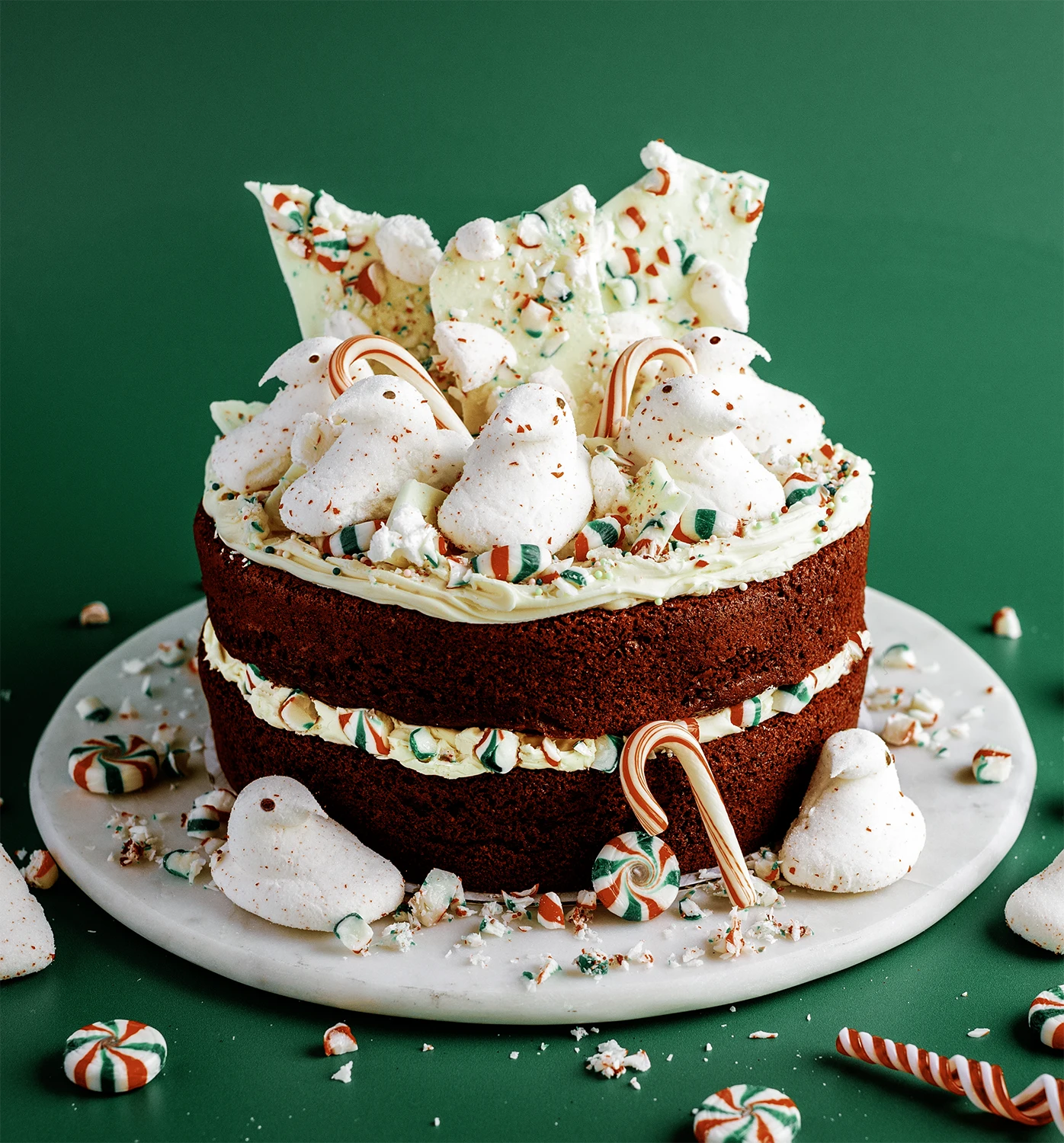 PEEPS® Peppermint Bark Cake